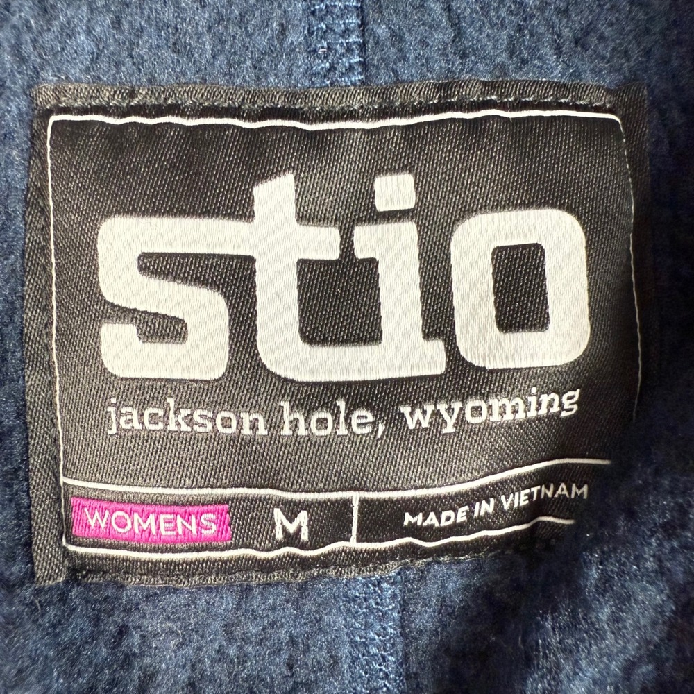 Stio Jackson Hole Womens Pullover Hoodie Recycled Polyester Blue Size M - Picture 2 of 10